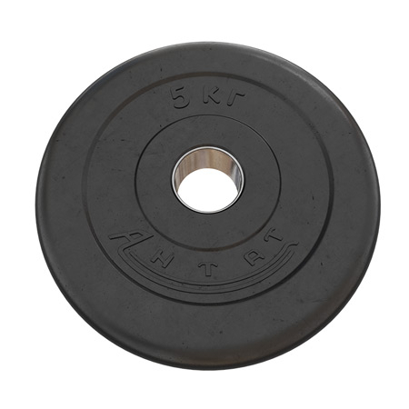 Тренировочный блин Antat 5 кг 31 мм черный 5 кг
